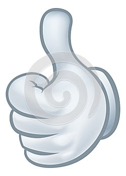 Thumbs Up Cartoon Glove Hand