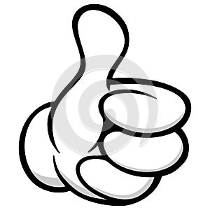 Thumbs Up Cartoon Hand