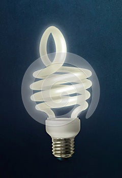 Thumbs up energy saving Lightbulb