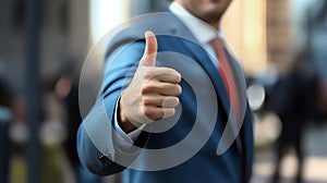 thumbs-up gesture, AI generated