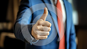 thumbs-up gesture, AI generated