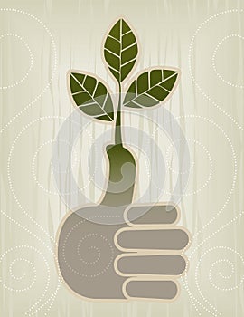 Thumbs Up | Green Thumb Icon photo