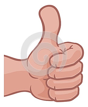 Thumbs Up Hand Cartoon Icon