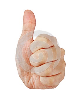 Thumbs Up Isolated photo