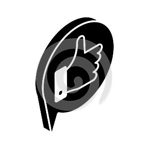 Thumbs up, an isometric icon of customer feedback ready to use vector, editable style
