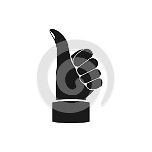 Thumbs up pictogram.