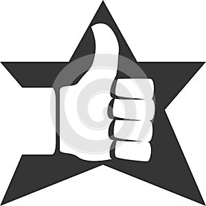 Thumbs Up Positive Star Approve Object