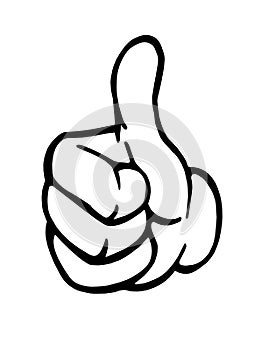 Thumbs up sign photo