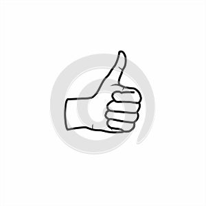 Thumbs Up Symbol Thumbs Up Icon Thumbs Up Line Drawing