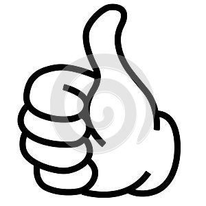 Thumbs up vector illustration by crafteroks