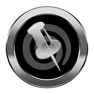 thumbtack icon silver