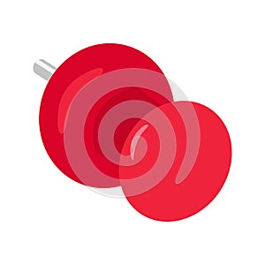 Thumbtack needle push pin office stationary icon