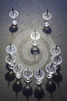 Thumbtack Smiley Face