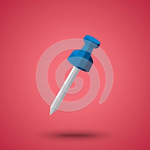 Thumbtack. Vector illustration decorative design