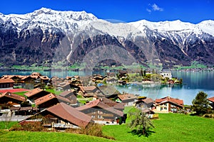 Thun lake, Switzerland photo