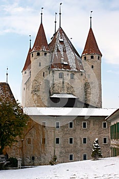 Thun's Castle in winter