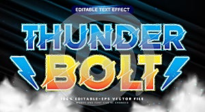 Thunder Bolt editable text effect Template