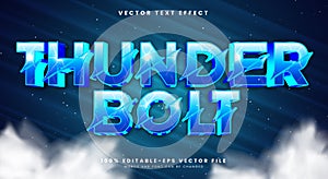 Thunder Bolt editable text effect Template