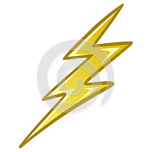 Thunder Bolt Lighting Flash Icon Drawing Vector