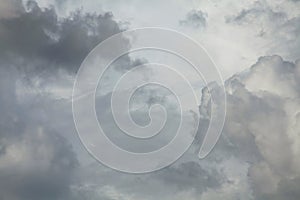 Thunder clouds. Dramatic texture, background