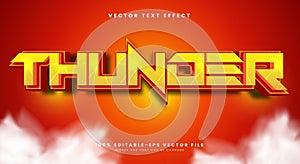 Thunder editable text effect Template