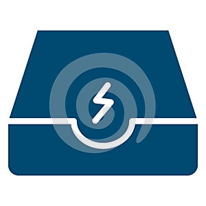 Thunder, Email   Isolated Vector icon which can easily modify or edit
