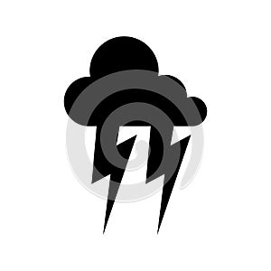 Thunder  icon or logo isolated sign symbol vector illustration