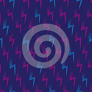 Thunder Icon Vector Seamless Pattern