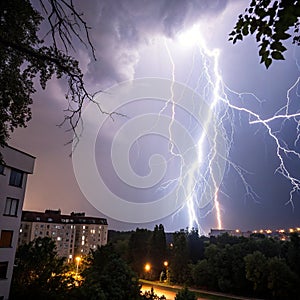 Thunder and Lightning Summer Storm