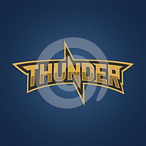 thunder Logo Template. Vector Logos Illustration