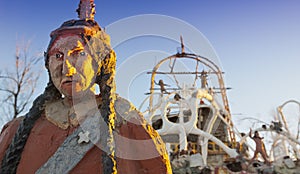 Thunder Mountain Statue