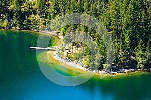 Thunder Point campground boat dock on Diablo Lake