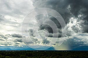 thunder storm sky Rain clouds