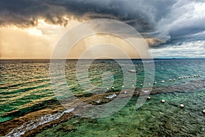 The thunder storms in Lapu Lapu city