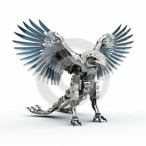 High-quality 3d Thunderbird Full Body Isolated White Background photo