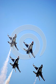 Thunderbirds in formation