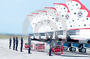 Thunderbirds ready to depart.