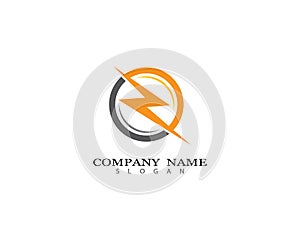 Thunderbolt vector icon illustration design