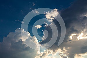 A thundercloud sunset