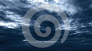 thunderclouds. lead clouds in the sky