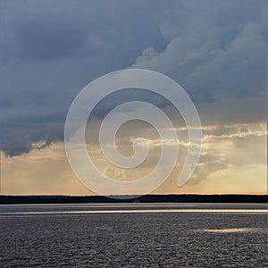 Thunderclouds over the Lule River