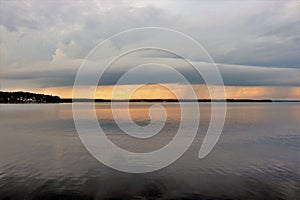 Thunderclouds over the Lule River