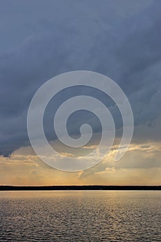 Thunderclouds over the Lule River