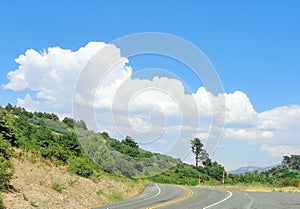 Thunderhead Clouds Over the Mountain