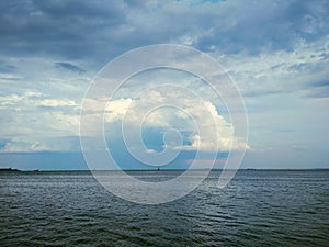 Thunderhead coming over the Kerch Strait