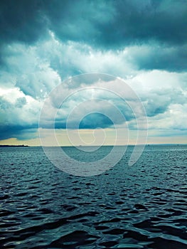 Thunderhead coming over the Kerch Strait