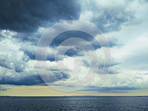 Thunderhead coming over the Kerch Strait