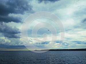 Thunderhead coming over the Kerch Strait