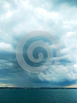 Thunderhead coming over the Kerch Strait