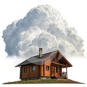 Thunderhead hideaway isolated on white background photo